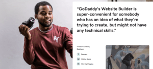 GoDaddy vs Namecheap: GoDaddy's website builder