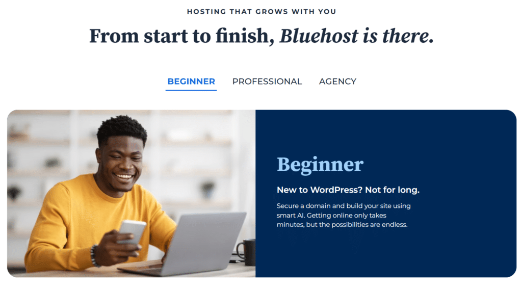 Bluehost Hosting Review: Bluehost site